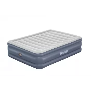 Bestway Tritech pripučiamas čiužinys Queen su įmontuotu siurbliu ir antimikrobine danga 2,03 m x 1,52 m x 51 cm