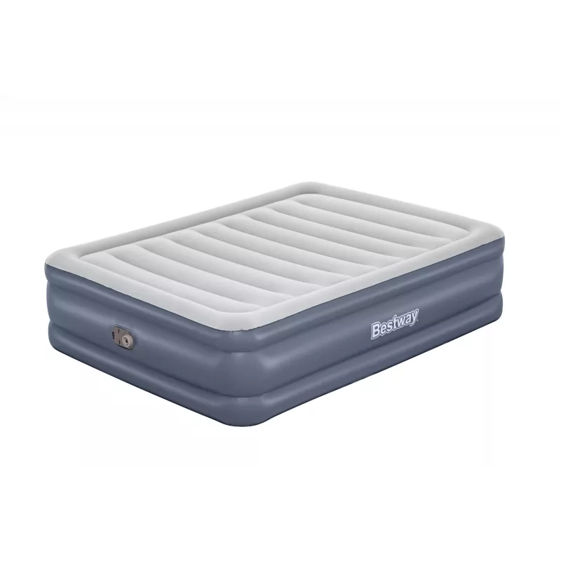 Bestway Tritech pripučiamas čiužinys Queen su įmontuotu siurbliu ir antimikrobine danga 2,03 m x 1,52 m x 51 cm