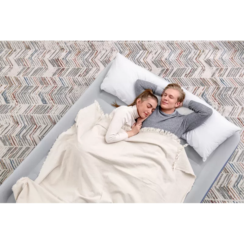Bestway Tritech pripučiamas čiužinys Queen su įmontuotu siurbliu ir antimikrobine danga 2,03 m x 1,52 m x 51 cm
