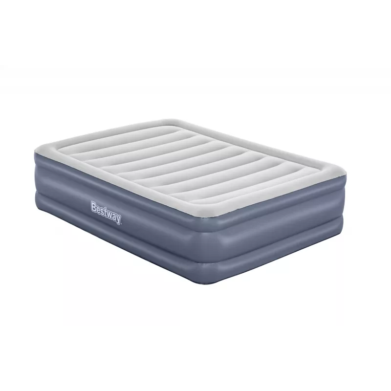 Bestway Tritech pripučiamas čiužinys Queen su įmontuotu siurbliu ir antimikrobine danga 2,03 m x 1,52 m x 51 cm