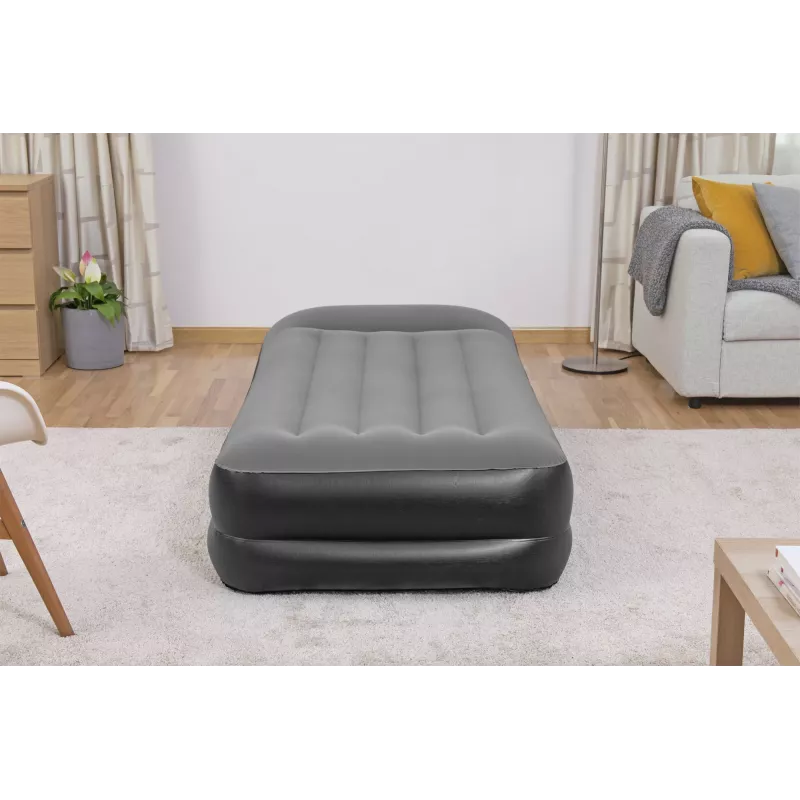 Bestway Tritech pripučiamas čiužinys Twin su įmontuotu siurbliu ir antimikrobine danga 1,91 m x 97 cm x 46 cm