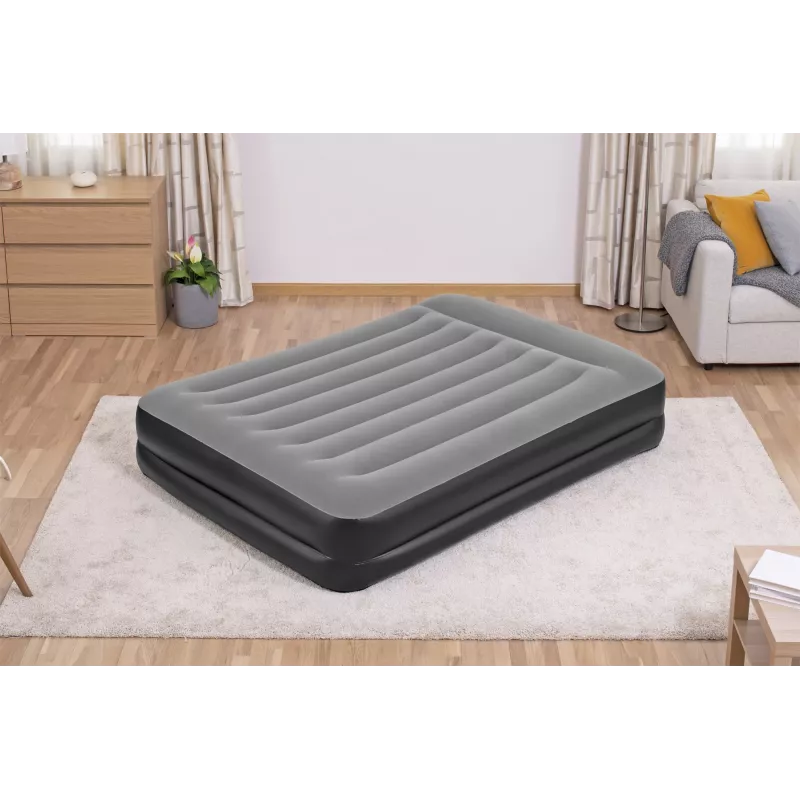 Pripučiamas čiužinys Bestway Tritech Queen su įmontuotu siurbliu ir antimikrobine danga 2,03 m x 1,52 m x 46 cm