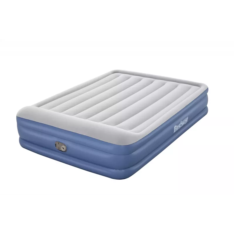 Bestway Tritech pripučiamas čiužinys Queen su įmontuotu siurbliu ir antimikrobine danga 2,03 m x 1,52 m x 46 cm