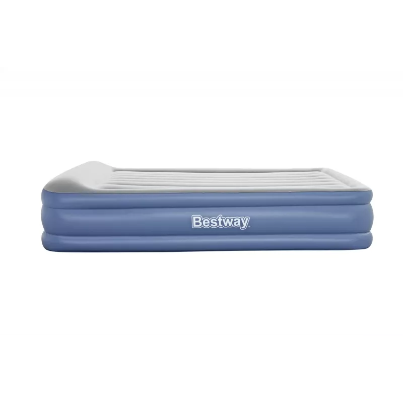 Bestway Tritech pripučiamas čiužinys Queen su įmontuotu siurbliu ir antimikrobine danga 2,03 m x 1,52 m x 46 cm
