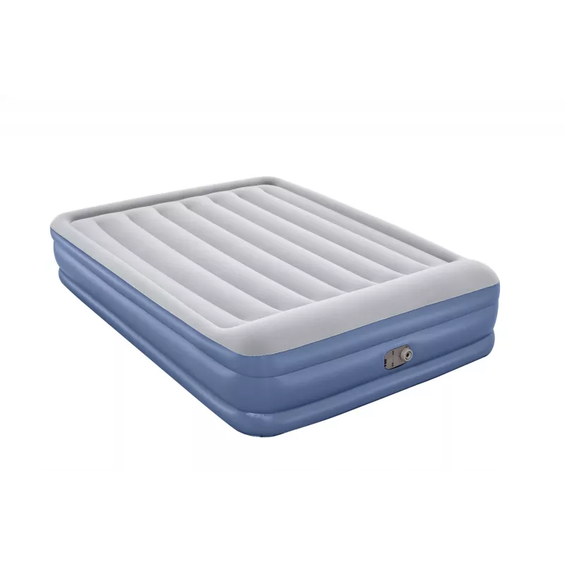 Bestway Tritech pripučiamas čiužinys Queen su įmontuotu siurbliu ir antimikrobine danga 2,03 m x 1,52 m x 46 cm