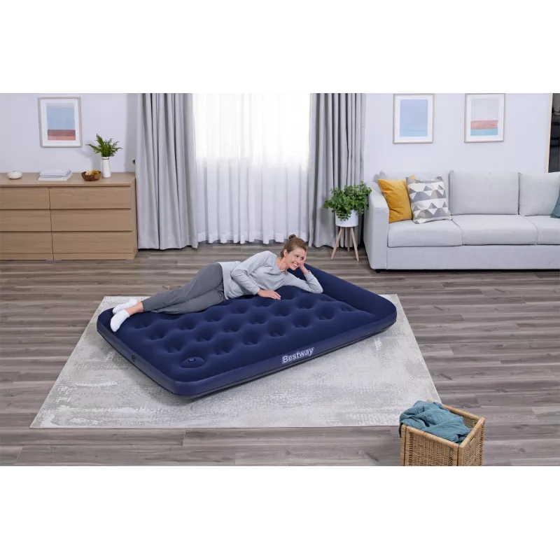 Bestway pripučiamas čiužinys Full su įmontuotu kojiniu siurbliu 1,91 m x 1,37 m x 28 cm