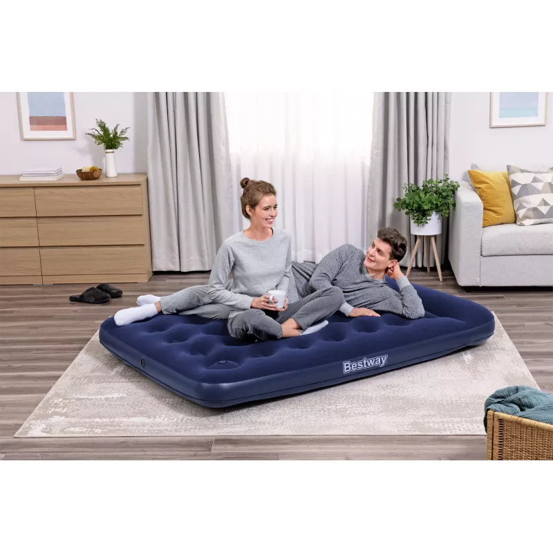 Bestway pripučiamas čiužinys Full su įmontuotu kojiniu siurbliu 1,91 m x 1,37 m x 28 cm
