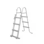 Bestway Flip & Lock kopėtėlės antžeminiam baseinui 1,07 m, pilkos spalvos, metalinės, 150 kg, 3 pakopos