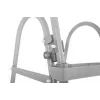 Bestway Flip & Lock kopėtėlės antžeminiam baseinui 1,07 m, pilkos spalvos, metalinės, 150 kg, 3 pakopos