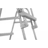 Bestway Flip & Lock kopėtėlės antžeminiam baseinui 1,07 m, pilkos spalvos, metalinės, 150 kg, 3 pakopos