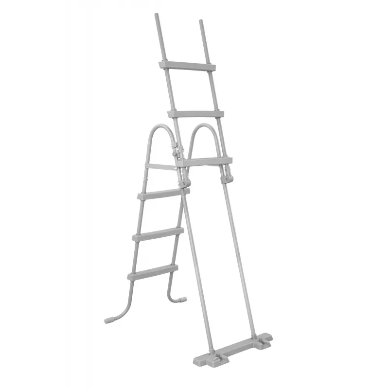 Bestway Flip & Lock kopėtėlės antžeminiam baseinui 1,07 m, pilkos spalvos, metalinės, 150 kg, 3 pakopos