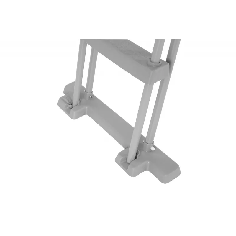 Bestway Flip & Lock kopėtėlės antžeminiam baseinui 1,32 m, pilka, metalas, plastikas, 150 kg, 4 pakopos