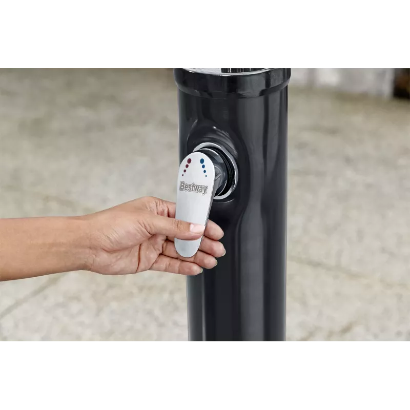 Bestway SolarFlow 8 L lauko dušas, laisvai pastatomas, juodas, nerūdijantis plienas, 8 L, EN1112, 500 mm, 500 mm