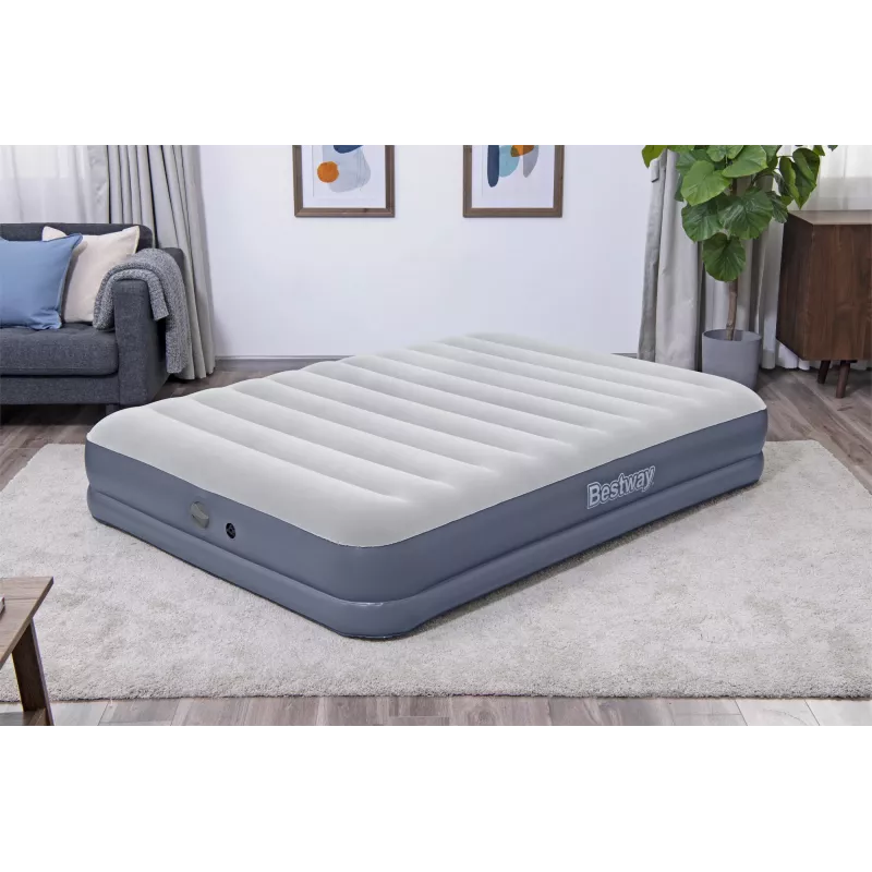 Bestway Tritech pripučiamas čiužinys Queen su įkraunamu siurbliu 2.03 m x 1.52 m x 36 cm