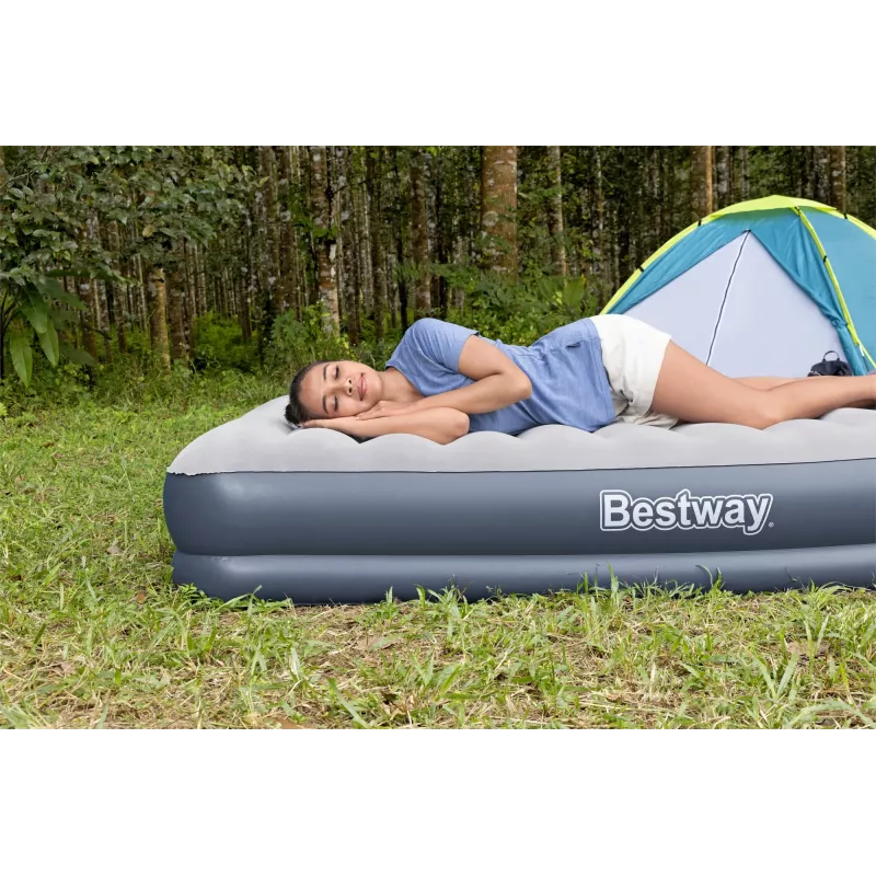 Bestway Tritech pripučiamas čiužinys Queen su įkraunamu siurbliu 2.03 m x 1.52 m x 36 cm