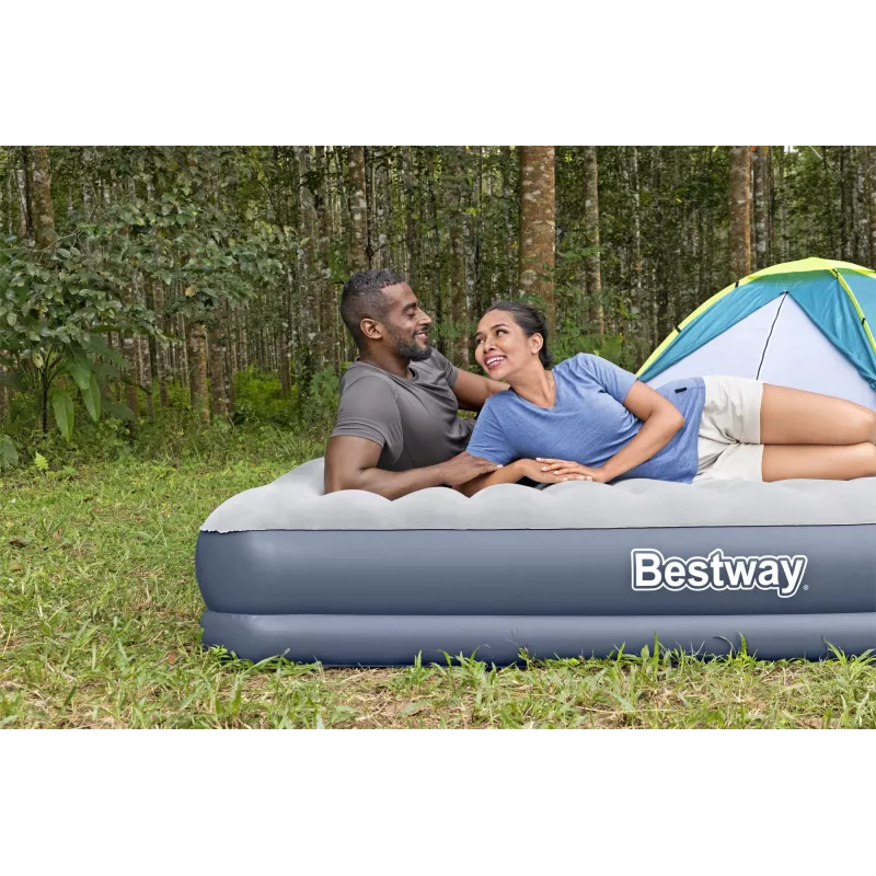 Bestway Tritech pripučiamas čiužinys Queen su įkraunamu siurbliu 2.03 m x 1.52 m x 36 cm