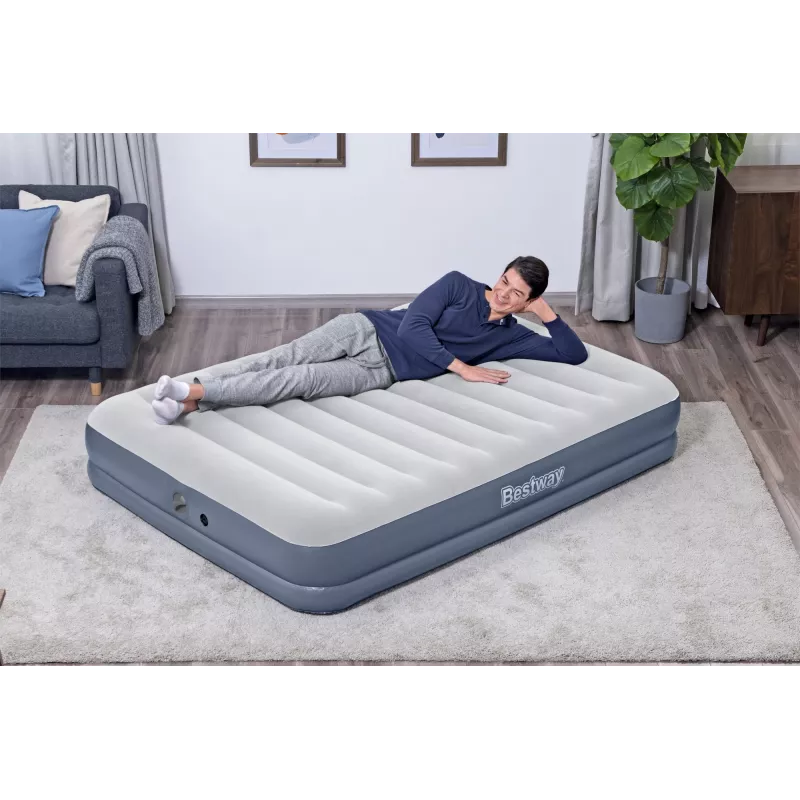 Bestway Tritech pripučiamas čiužinys Queen su įkraunamu siurbliu 2.03 m x 1.52 m x 36 cm