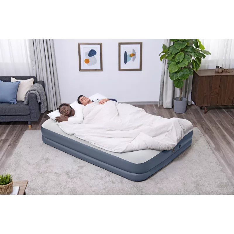 Bestway Tritech pripučiamas čiužinys Queen su įkraunamu siurbliu 2.03 m x 1.52 m x 36 cm