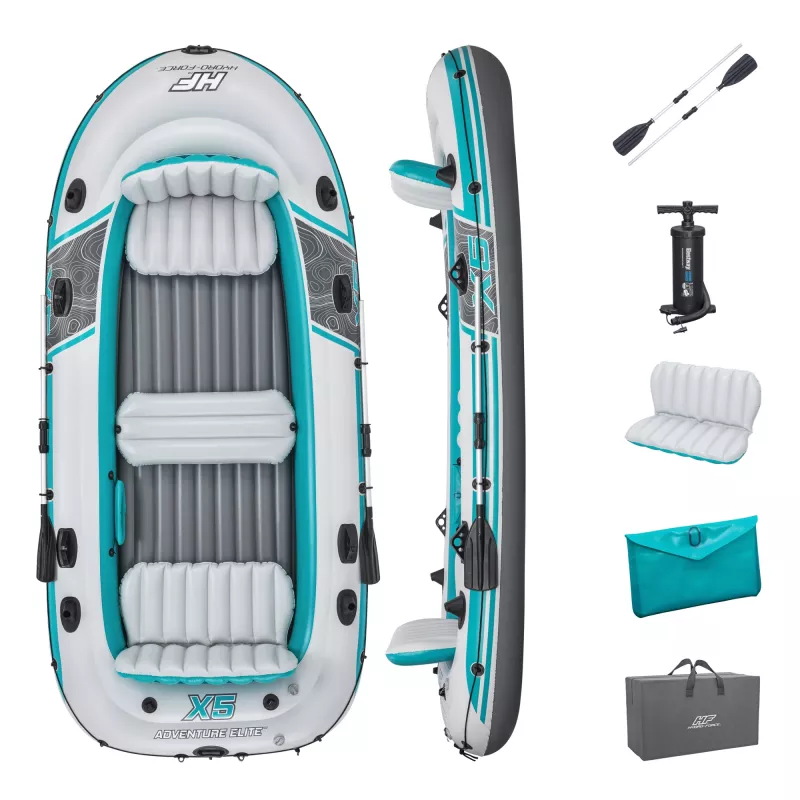 Bestway Hydro-Force Adventure Elite X5 pripučiamas plaustų komplektas 3,64 m