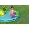 Bestway Crocodile Cove pripučiamas vandens žaidimų centras ir baseinas vaikams 2,24 m x 1,81 m x 72 cm