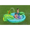 Bestway Crocodile Cove pripučiamas vandens žaidimų centras ir baseinas vaikams 2,24 m x 1,81 m x 72 cm