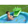 Bestway Crocodile Cove pripučiamas vandens žaidimų centras ir baseinas vaikams 2,24 m x 1,81 m x 72 cm