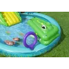 Bestway Crocodile Cove pripučiamas vandens žaidimų centras ir baseinas vaikams 2,24 m x 1,81 m x 72 cm