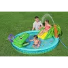 Bestway Crocodile Cove pripučiamas vandens žaidimų centras ir baseinas vaikams 2,24 m x 1,81 m x 72 cm