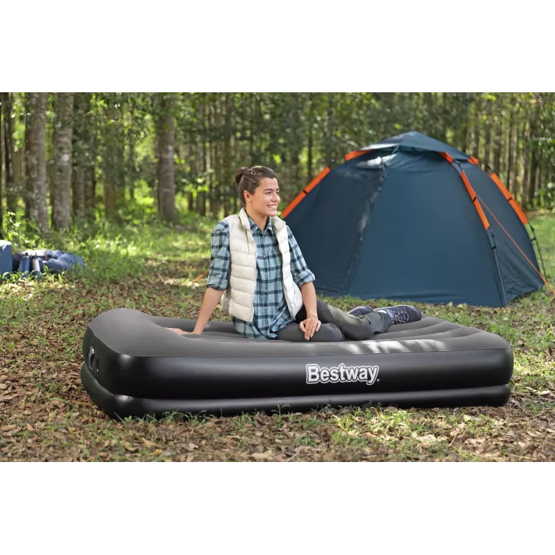 Pripučiamas čiužinys Bestway Tritech Twin su įmontuotu USB siurbliu 1,91 m x 97 cm x 36 cm