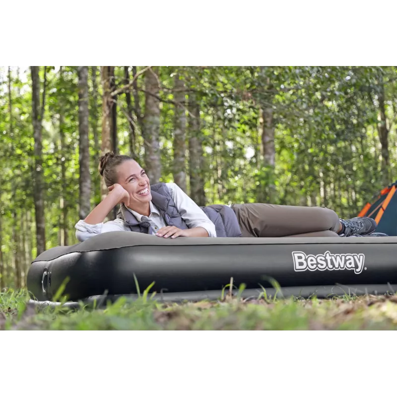 Bestway Tritech Queen pripučiamas čiužinys su įmontuotu USB siurbliu 2.03 m x 1.52 m x 36 cm