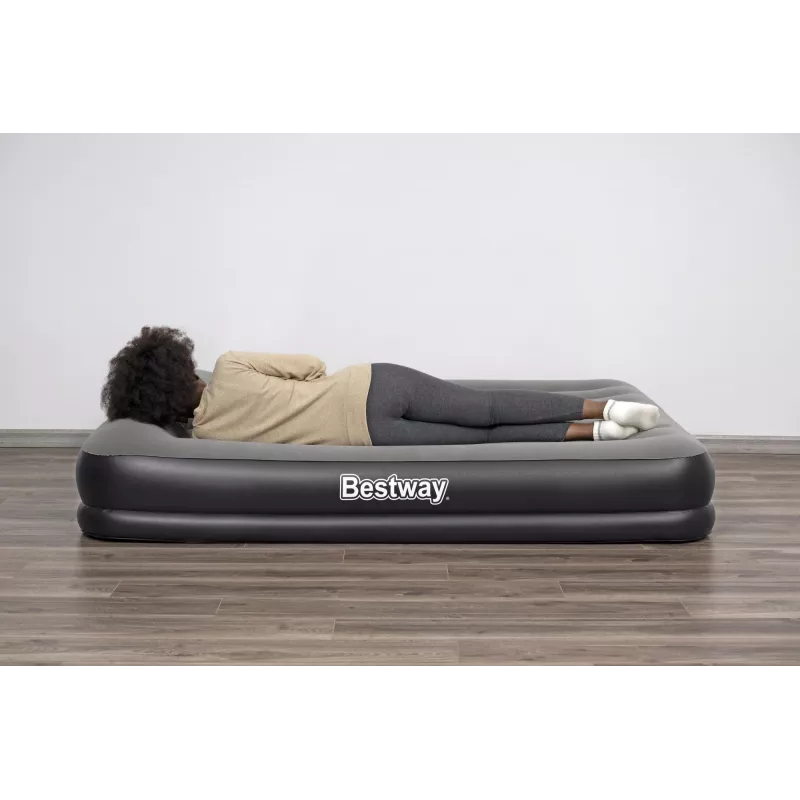 Bestway Tritech Queen pripučiamas čiužinys su įmontuotu USB siurbliu 2.03 m x 1.52 m x 36 cm