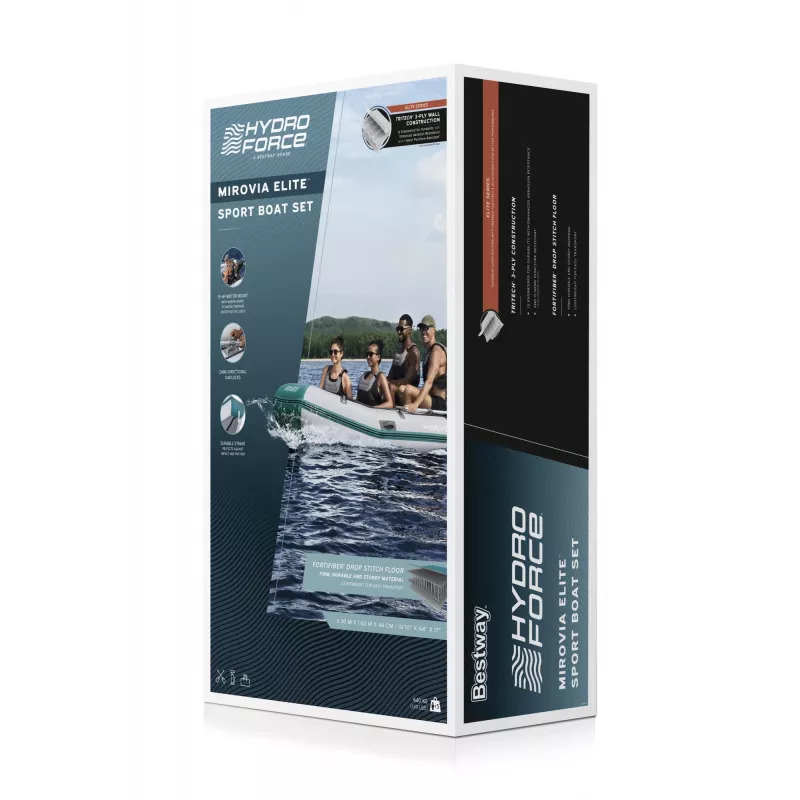 Pripučiamas sportinis valties komplektas Bestway Hydro Force Mirovia Elite 5 vietų 3,30 m