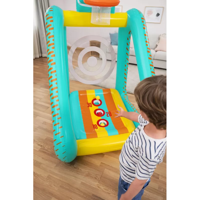Bestway Perfect Aim 3 viename pripučiamas kiemo žaidimų centras