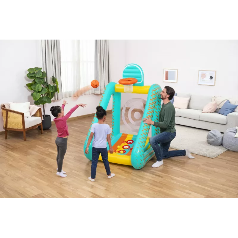Bestway Perfect Aim 3 viename pripučiamas kiemo žaidimų centras