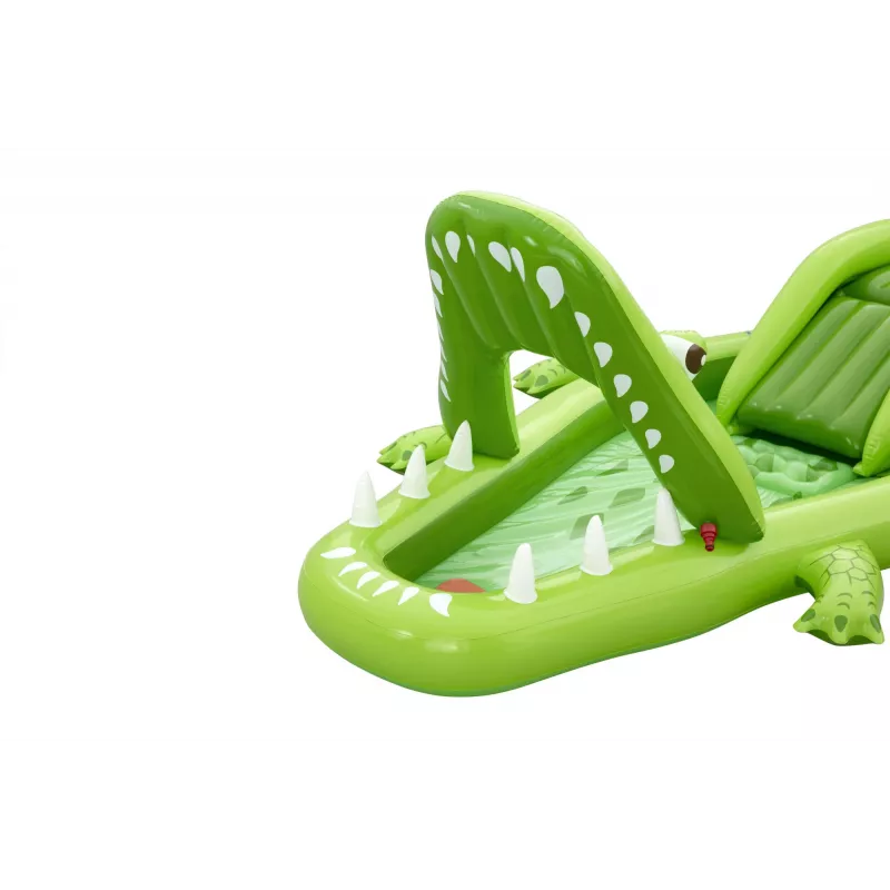 Bestway Later Gator vaikiškas pripučiamas vandens žaidimų centras ir baseinas 2,34 m x 1,63 m x 87 cm