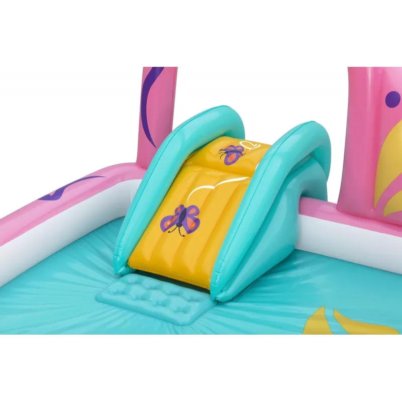 Bestway Butterfly Wonder pripučiamas vandens žaidimų centras ir baseinas 1,80 m x 1,80 m x 1,17 m