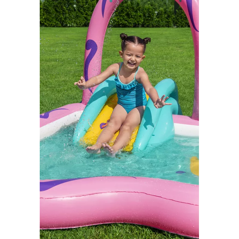 Bestway Butterfly Wonder pripučiamas vandens žaidimų centras ir baseinas 1,80 m x 1,80 m x 1,17 m