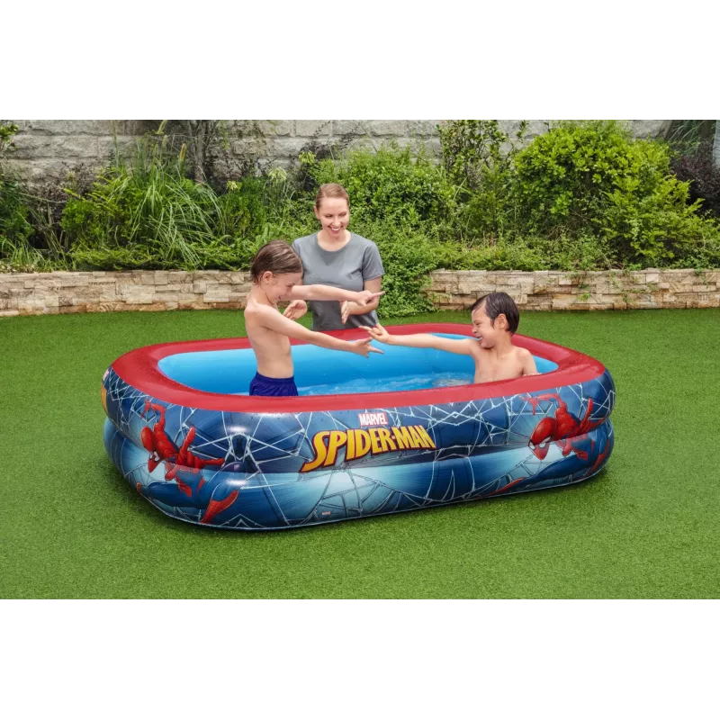 Bestway Play Pool pripučiamas baseinas, 450 L, stačiakampis, Spider-Man