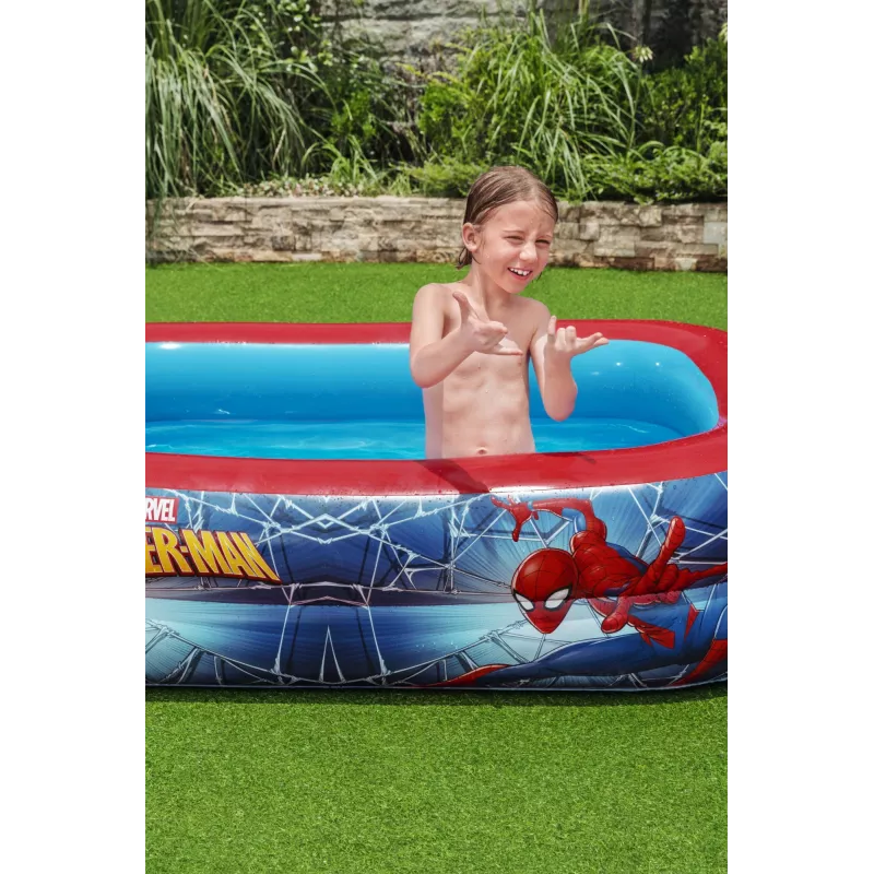 Bestway Play Pool pripučiamas baseinas, 450 L, stačiakampis, Spider-Man