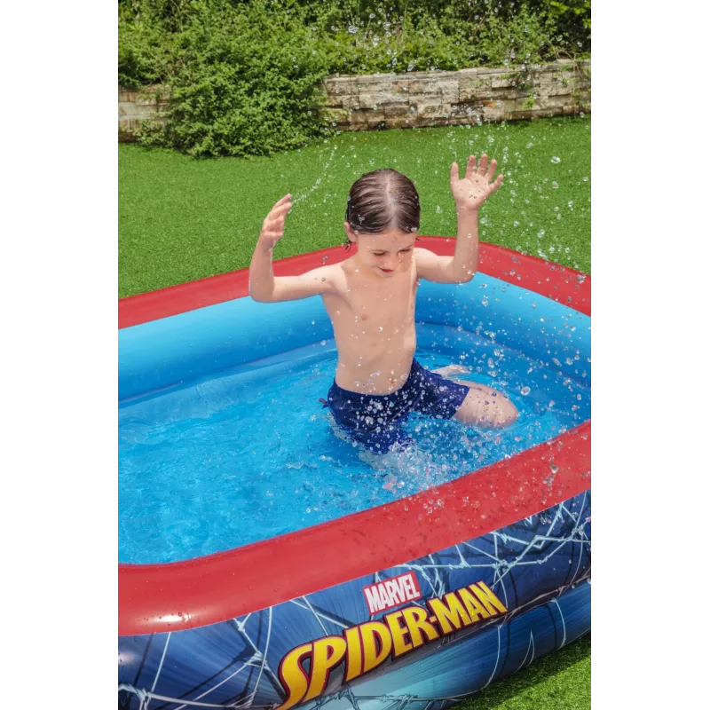Bestway Play Pool pripučiamas baseinas, 450 L, stačiakampis, Spider-Man