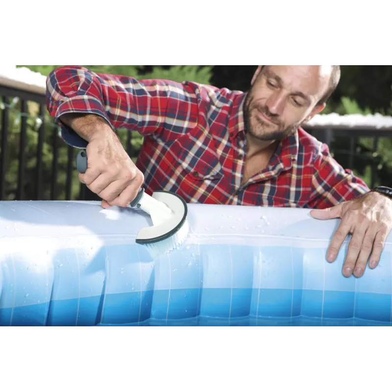 Bestway Lay-Z-Spa viskas viename įrankių rinkinys, valymo rinkinys, bet kokiam prekės ženklui, pilka, balta, geltona, 394 g, spalvota dėžutė, 80 mm
