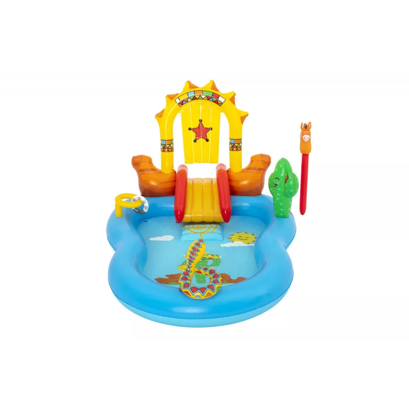 Bestway 8'8 colio x 6'2 colio x 55 colio / 2,64 m x 1,88 m x 1,40 m Lauko pripučiamas žaidimų centras Wild West