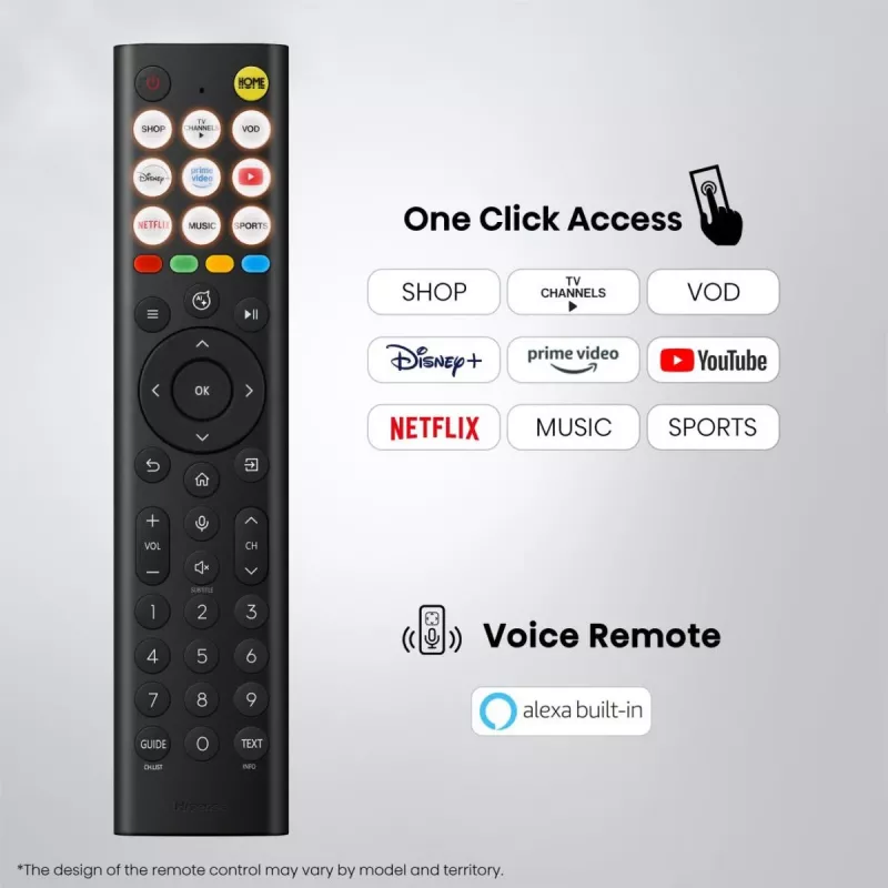 Hisense 55U7SE 55 colių ULED Mini-LED 4K išmanusis televizorius