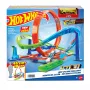 Hot Wheels Action Loop Cyclone Challenge Trasų Rinkinys su 1:64 Mastelio Automobiliuku, Lengvas Laikymas