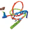 Hot Wheels Action Loop Cyclone Challenge Trasų Rinkinys su 1:64 Mastelio Automobiliuku, Lengvas Laikymas