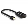 Ugreen 40360 vaizdo kabelio adapteris 0,25 m Mini DisplayPort į HDMI juodas