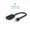 Ugreen 40360 vaizdo kabelio adapteris 0,25 m Mini DisplayPort į HDMI juodas