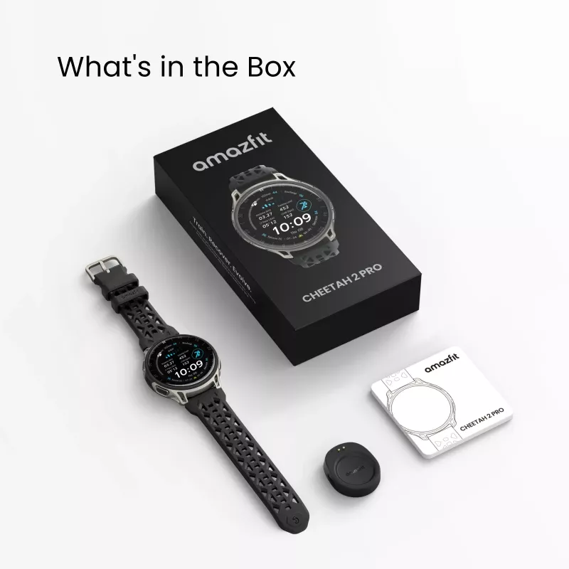 Amazfit Cheetah 2 Pro 3,35 cm (1,32 colio) AMOLED 48 mm Skaitmeninis 466 x 466 pikselių Liečiamas ekranas Titanas Wi-Fi