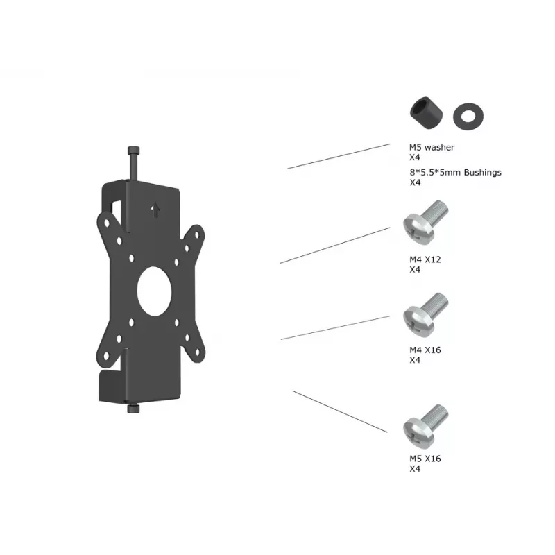 Multibrackets M Pro Series - fiksuotas monitoriaus laikiklis Pro 50/75/100