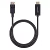 Manhattan DisplayPort 1.2 į HDMI laidas, 4K@60Hz, 1m, Vyriškas į Vyrišką, DP su Užraktu, Juodas, Ne Dvikryptis, Trejų Metų Garantija